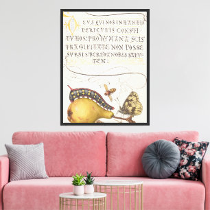 Vintage-Chic-Kalligrafie-Schmetterlingsdruck Leinwanddruck