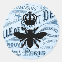 Vintage Chic Paris Ephemera Königin Biene Silhouet