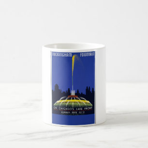 Vintage Chicago - Buckingham Fountain Tasse