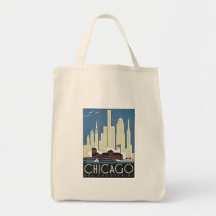 Vintage Chicago Illinois Tragetasche