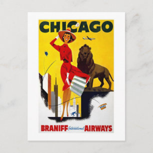 Vintage Chicago Postkarte