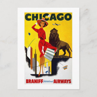 Vintage Chicago Postkarte