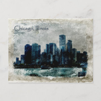 Vintage Chicago Postkarte