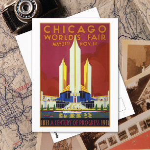 Vintage Chicago World-Messe Postkarte