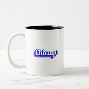Vintage Chicago Zweifarbige Tasse