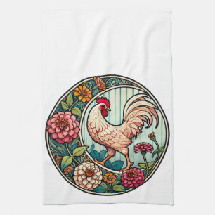Vintage Chicken Geschirrtuch