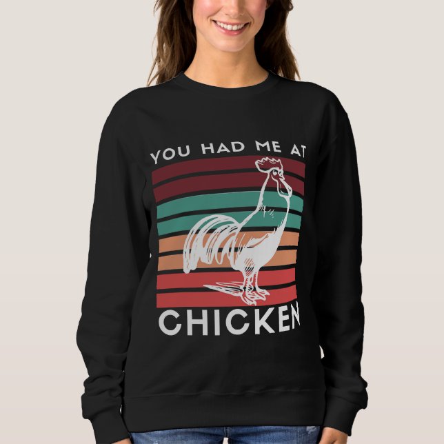 Vintage Chicken Sweatshirt (Vorderseite)