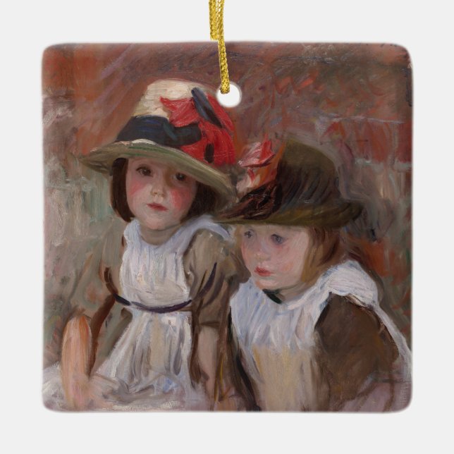 Vintage Childhood Charm Ceramic Ornament (Vorderseite)