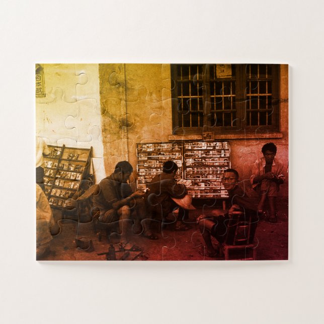 Vintage China Changsha Buchausleihe (Horizontal)