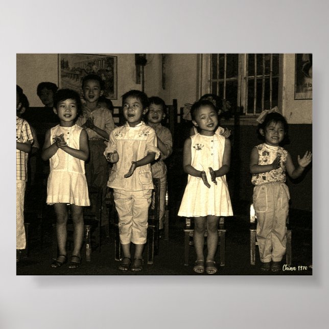 Vintage China Changsha childcare Poster (Vorne)