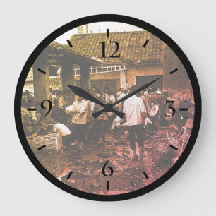 Vintage China Changsha Markt Große Uhr