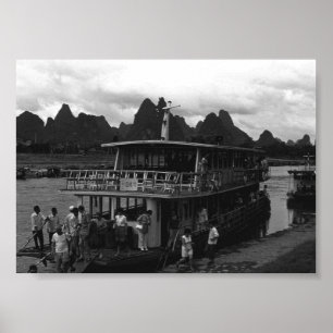 Vintage China Guilin Poster