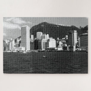 Vintage China Hongkong Bucht Sicht auf die Wolkenk