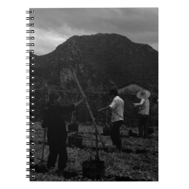 Vintage China Lilin-Bewässerung mit flüssigem Dung Notizblock (Vorderseite)