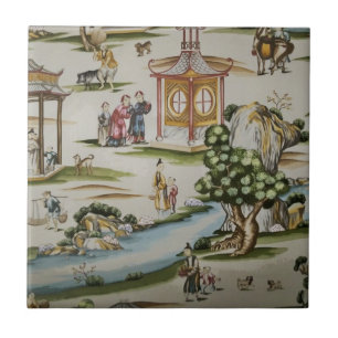 Vintage-China-Toile-Szene Fliese