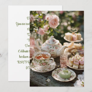 Vintage China   Zeitloser Tee Einladung