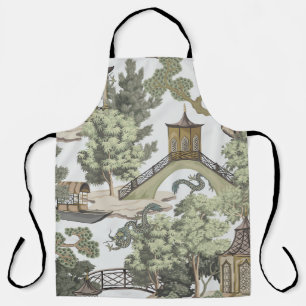 Vintage chinesische Landschaft nahtlos. Chinoi Schürze