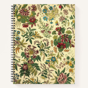 Vintage-Chinoiserie-Blumenmuster-Notizbuch Notizbuch