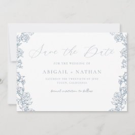 Vintage Chinoiserie Blumenzeremonie Save The Date