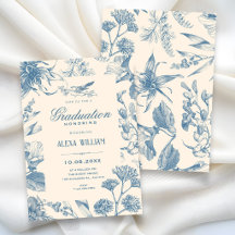 Vintage-Chinoiserie botanische Blumen-Abschluss