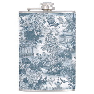 Vintage Chinoiserie Flachmann