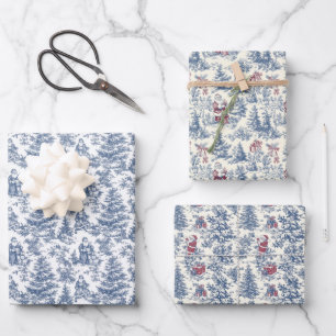 Vintage Chinoiserie Geschenkpapier Set