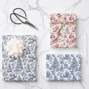 Vintage Chinoiserie Geschenkpapier Set