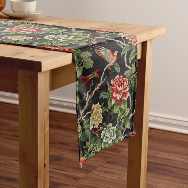 Vintage Chinoiserie Großer Tischläufer (Beispiel)