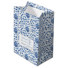 Vintage Chinoiserie Hochzeit in Blau und Weiß Mittlere Geschenktüte