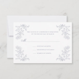 Vintage Chinoiserie RSVP Karte