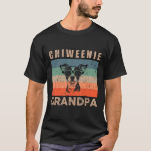 Vintage-Chiweenie-Hund-Opa-Geschenke für Männer Lu T-Shirt