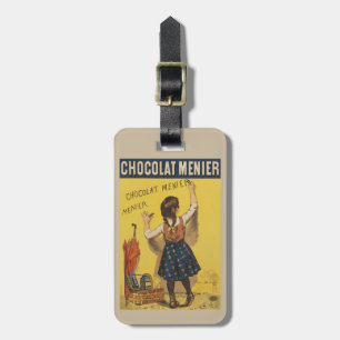 Vintage Chocolat Menier französisches Poster Bouis Gepäckanhänger