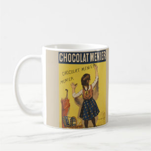 Vintage Chocolat Menier französisches Poster Bouis Kaffeetasse