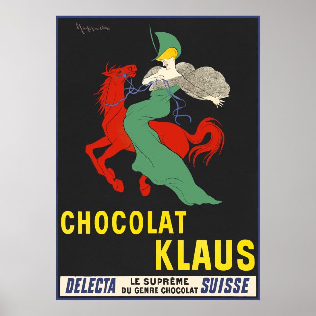 Vintage Chocolate Advertisement Poster (Vorne)