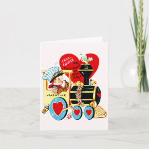 Vintage Choo Choisissez-moi Carte Saint Valentin