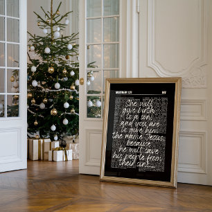 Vintage-Christliche Weihnachtsgeburts-Druck Poster