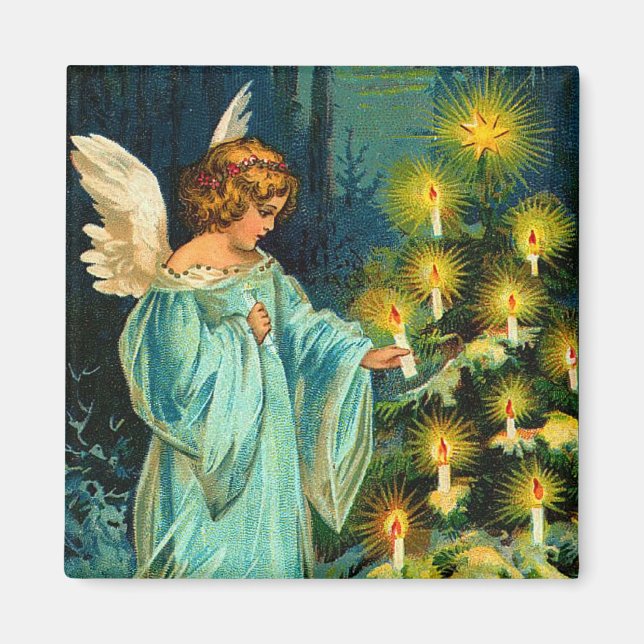 Vintage Christmas Angel Magnet (Vorne)