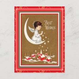 Vintage Christmas Angel Postcard Feiertagspostkarte