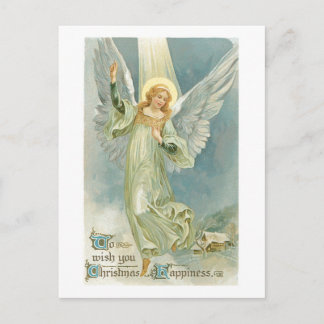 Vintage Christmas Angel Postcard Feiertagspostkarte