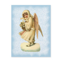 Vintage Christmas Angel Postcard