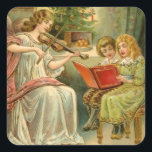 Vintage Christmas Angel Stickers<br><div class="desc">Vintage Weihnachtsticker mit klassischen Weihnachtsbildern. Viktorianische Weihnachtsbilder sorgfältig restauriert. Weihnachtsmann,  Silberglocken,  Holly,  Kerzen und Schnee! Viel Schnee. Freuen Sie sich auf Ihre Urlaubskarten oder auch kleine Geschenke. Benutzen Sie sie,  um Ihre Pakete und Cookie Trays für Nachbarn zu dekorieren.</div>