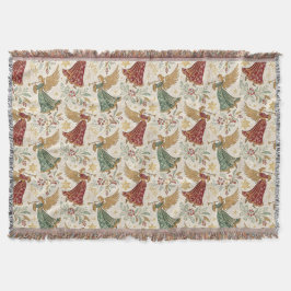 Vintage Christmas Angels Decke