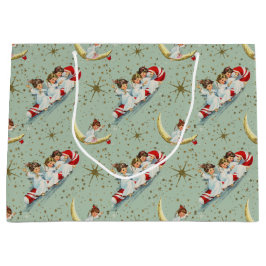 Vintage Christmas Angels Große Geschenktüte