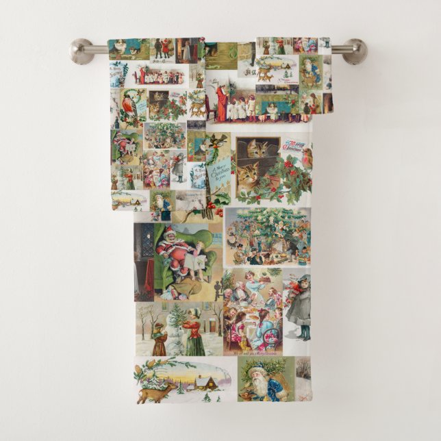 Vintage Christmas Antique Collage (En situation)