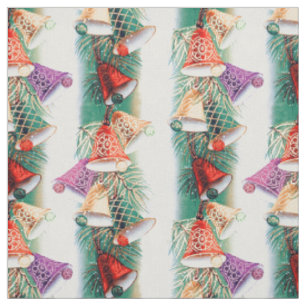Vintage Christmas Bells Stoff