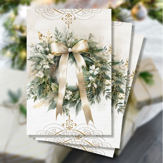 Vintage Christmas Blumenstrauß Ephemere Decoupage Seidenpapier (Von Creator hochgeladen)