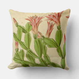 Vintage Christmas Cactus Throw Kissen