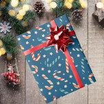 Vintage Christmas Candy Cane Geschenkpapier<br><div class="desc">Genießen Sie dieses Vintage Weihnachts Candy Cane Wrapping Papier. Matching-Elemente verfügbar.</div>