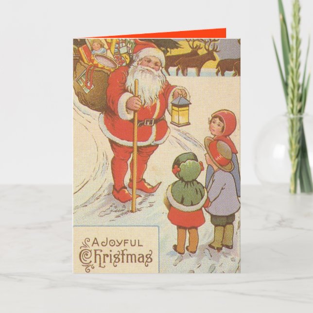 VINTAGE CHRISTMAS CARDS FEIERTAGSKARTE (Vorderseite)