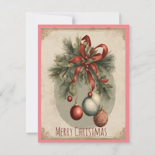 Vintage Christmas Charm Einladung